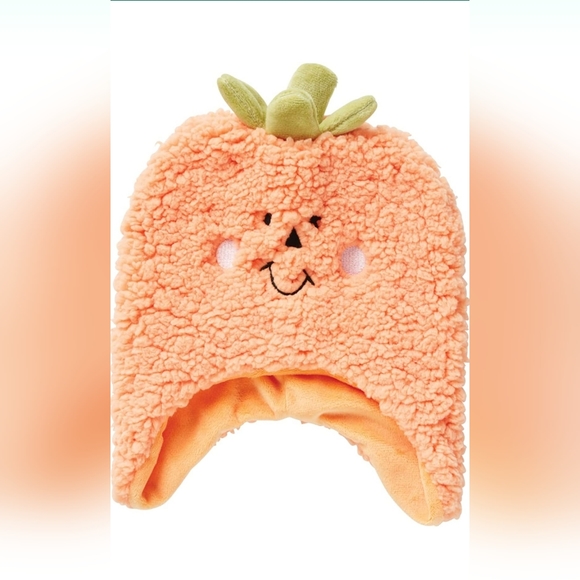 izzy & oliver Other - Izzy and Oliver Infant Super Soft Winter Hat New Baby Pumpkin Character, Orange